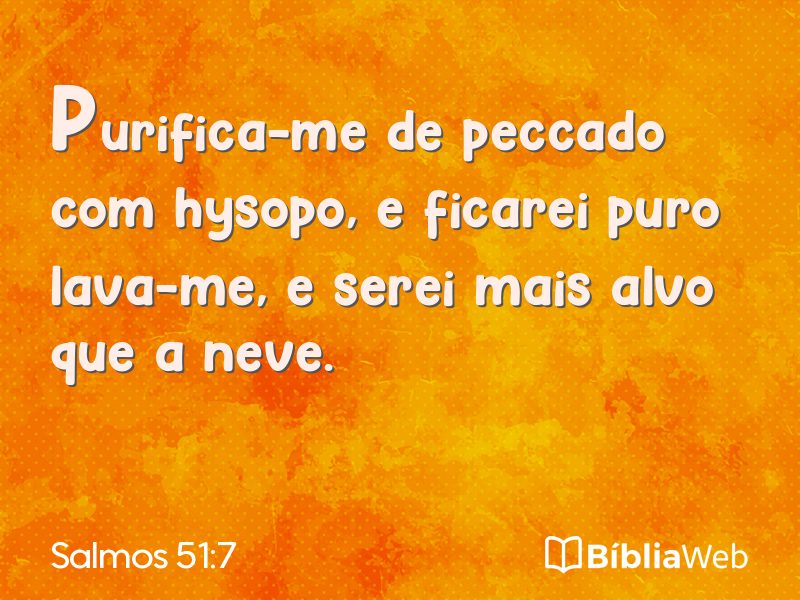 Salmos 51:7 em imagem para compartilhar