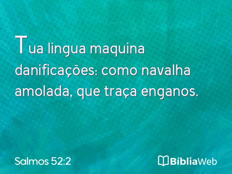 Salmos 52:2 em imagem para compartilhar