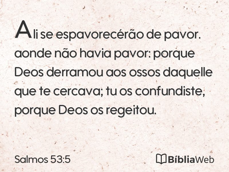 Salmos 53:5 em imagem para compartilhar