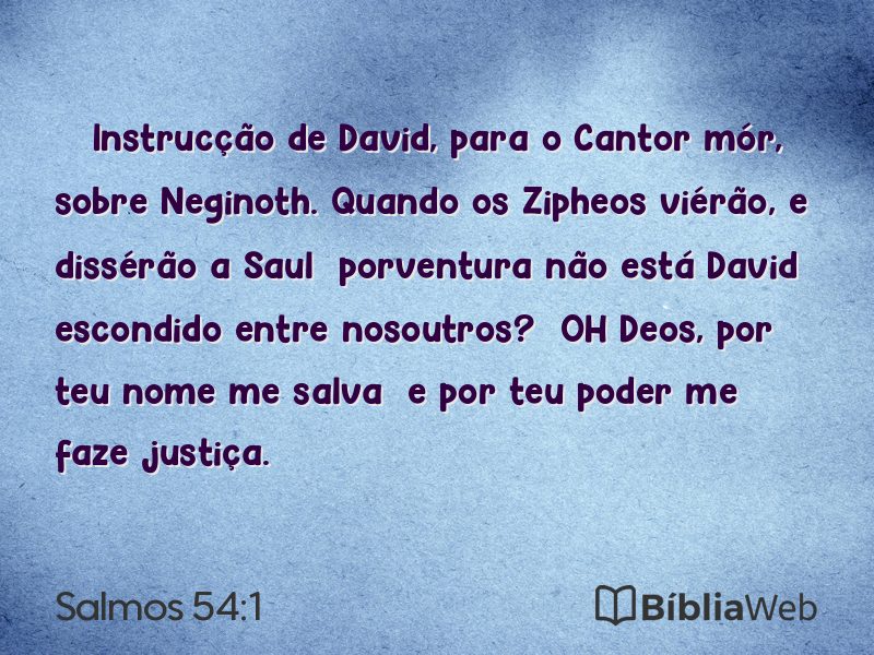 Salmos 54:1 em imagem para compartilhar