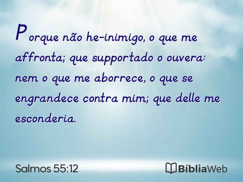 Salmos 55:12 em imagem para compartilhar