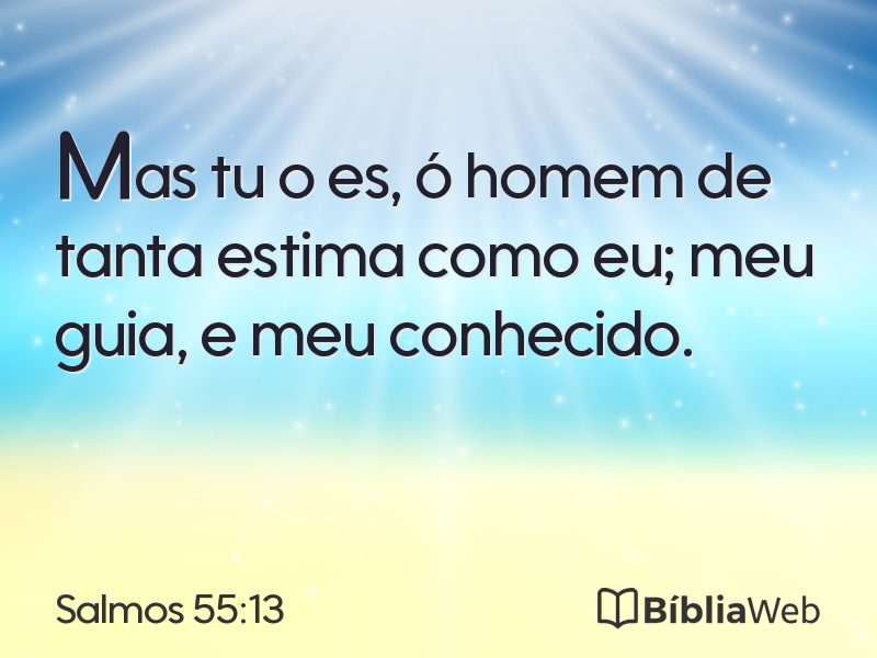 Salmos 55:13 em imagem para compartilhar