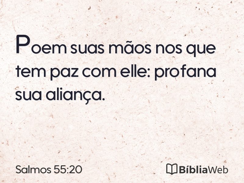 Salmos 55:20 em imagem para compartilhar