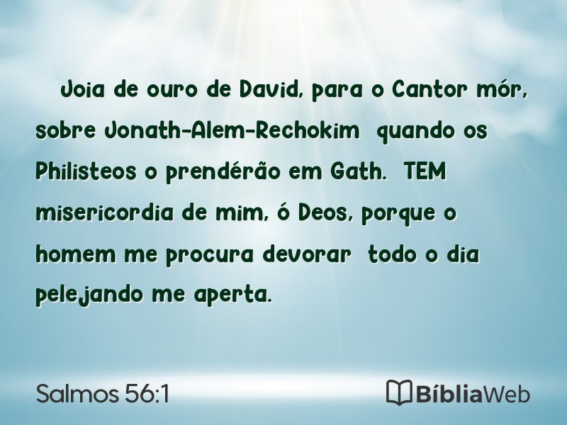 Salmos 56:1 em imagem para compartilhar