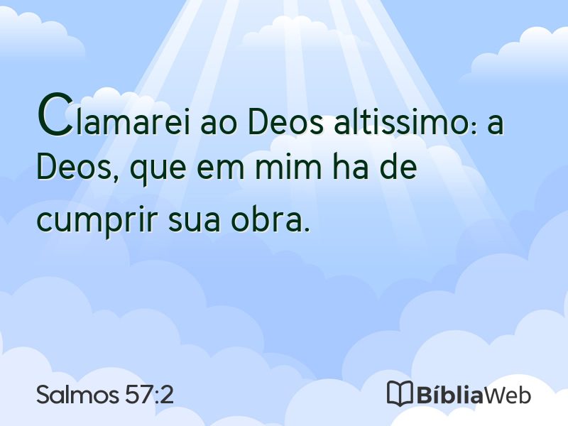 Salmos 57:2 em imagem para compartilhar