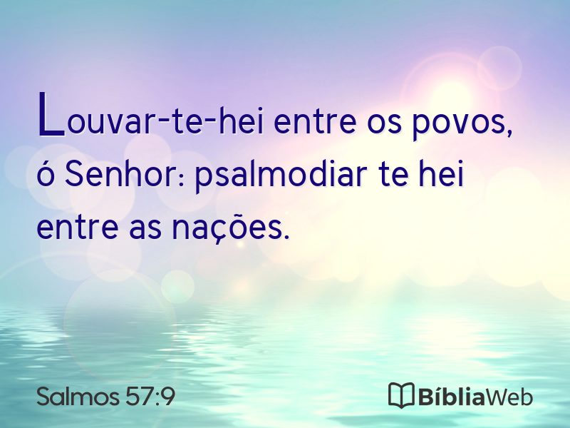 Salmos 57:9 em imagem para compartilhar