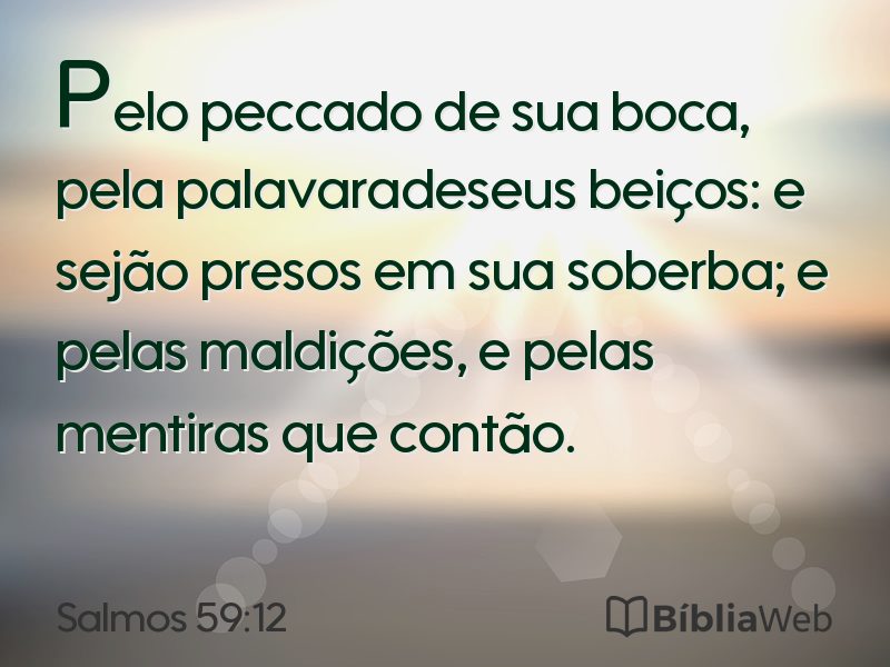 Salmos 59:12 em imagem para compartilhar
