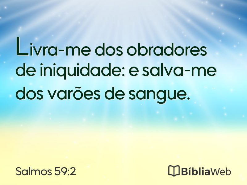 Salmos 59:2 em imagem para compartilhar