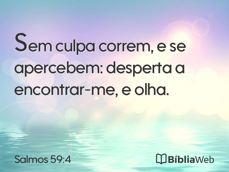 Salmos 59:4 em imagem para compartilhar