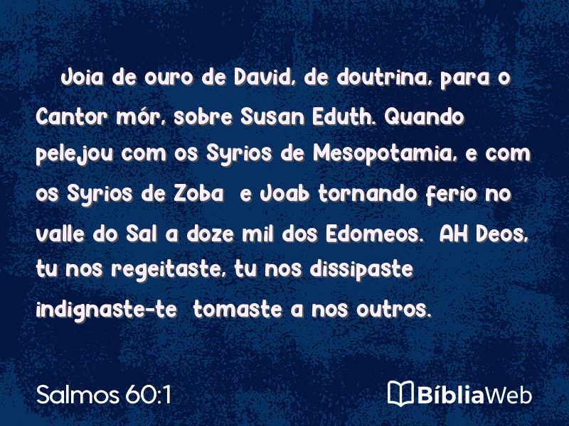 Salmos 60:1 em imagem para compartilhar