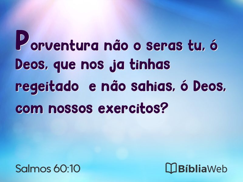 Salmos 60:10 em imagem para compartilhar