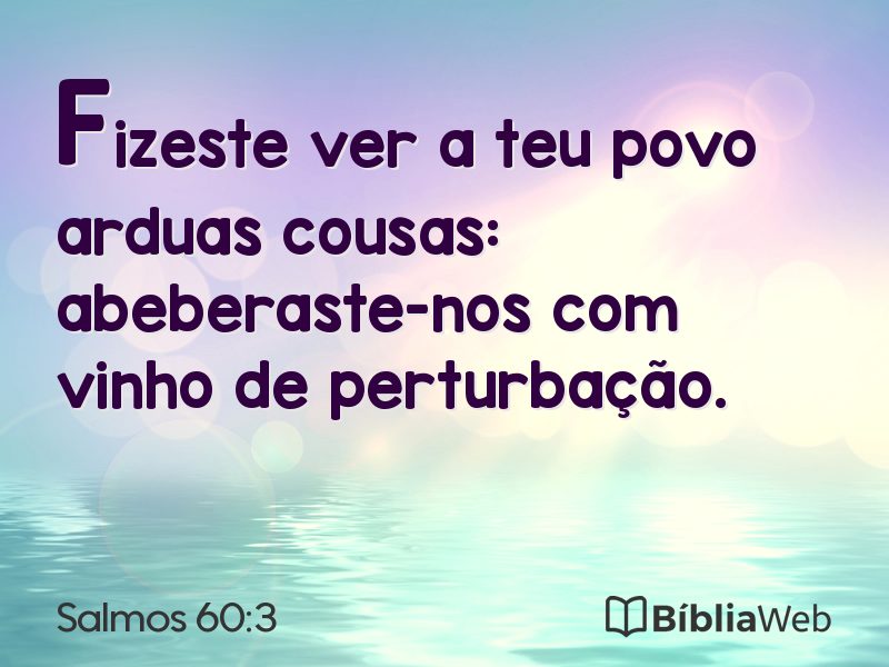 Salmos 60:3 em imagem para compartilhar