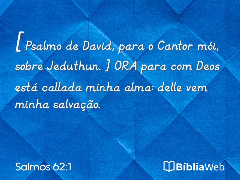 Salmos 62:1 em imagem para compartilhar