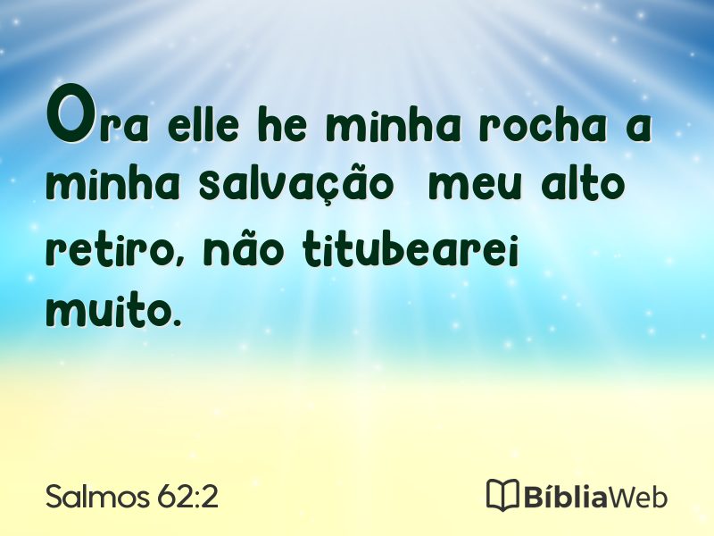 Salmos 62:2 em imagem para compartilhar