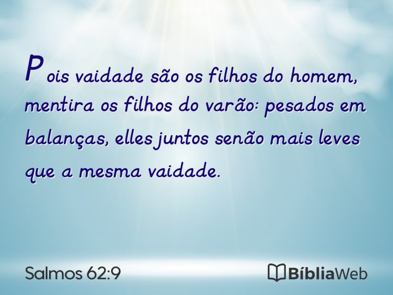 Salmos 62:9 em imagem para compartilhar