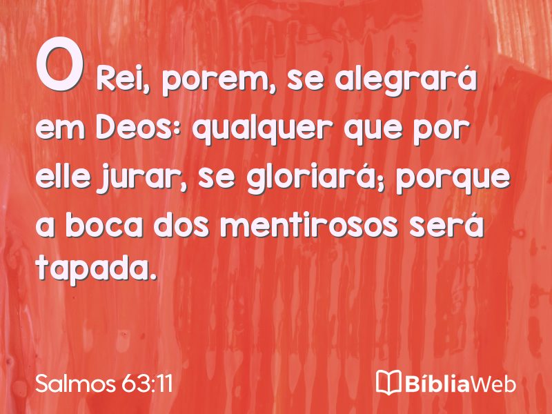 Salmos 63:11 em imagem para compartilhar