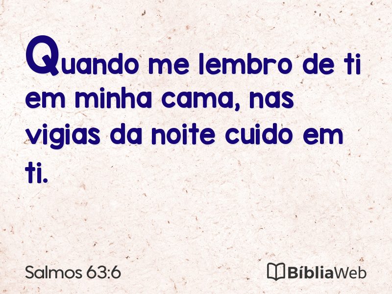 Salmos 63:6 em imagem para compartilhar