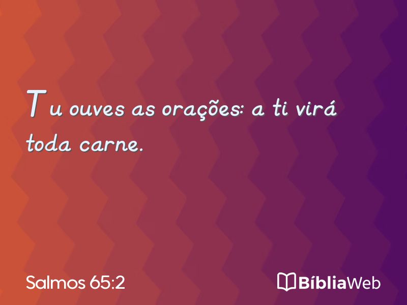Salmos 65:2 em imagem para compartilhar