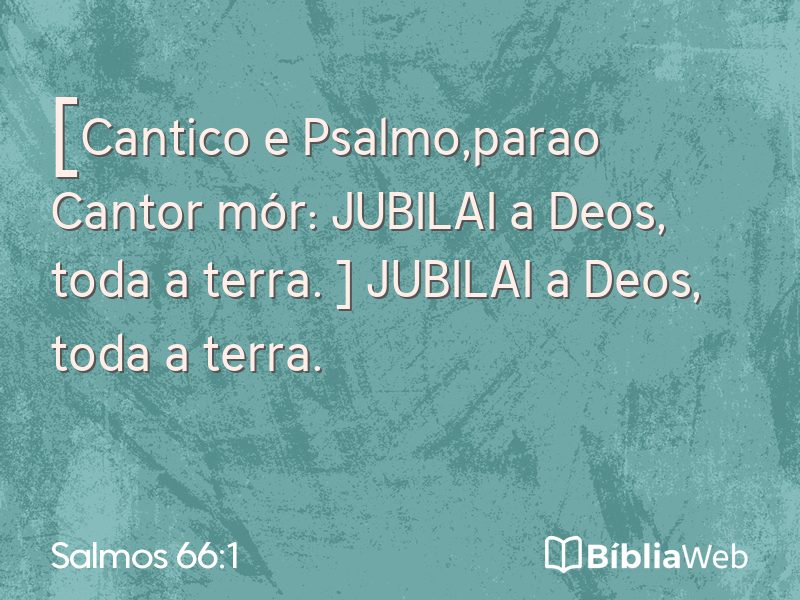 Salmos 66:1 em imagem para compartilhar