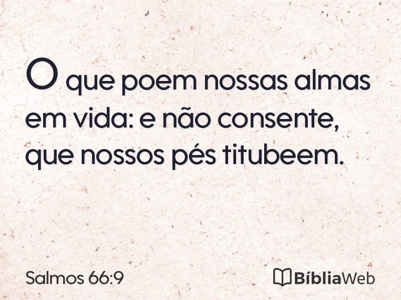 Salmos 66:9 em imagem para compartilhar