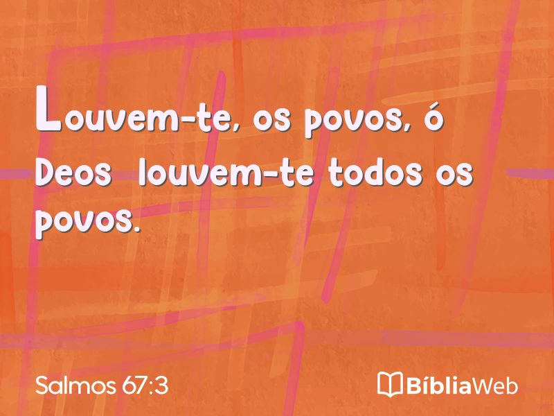 Salmos 67:3 em imagem para compartilhar