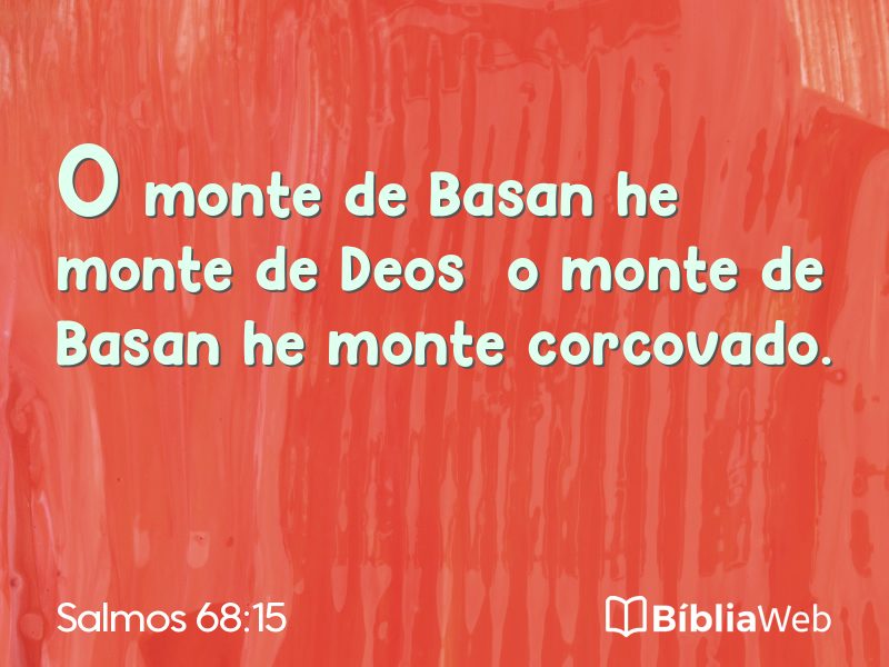 Salmos 68:15 em imagem para compartilhar