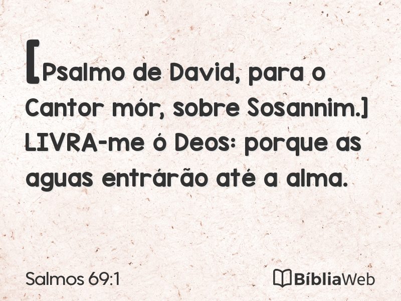 Salmos 69:1 em imagem para compartilhar