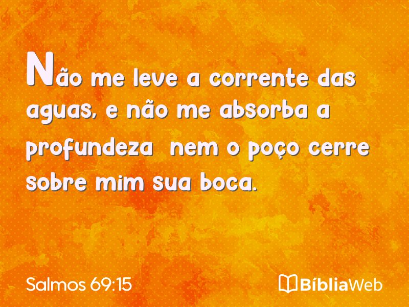 Salmos 69:15 em imagem para compartilhar