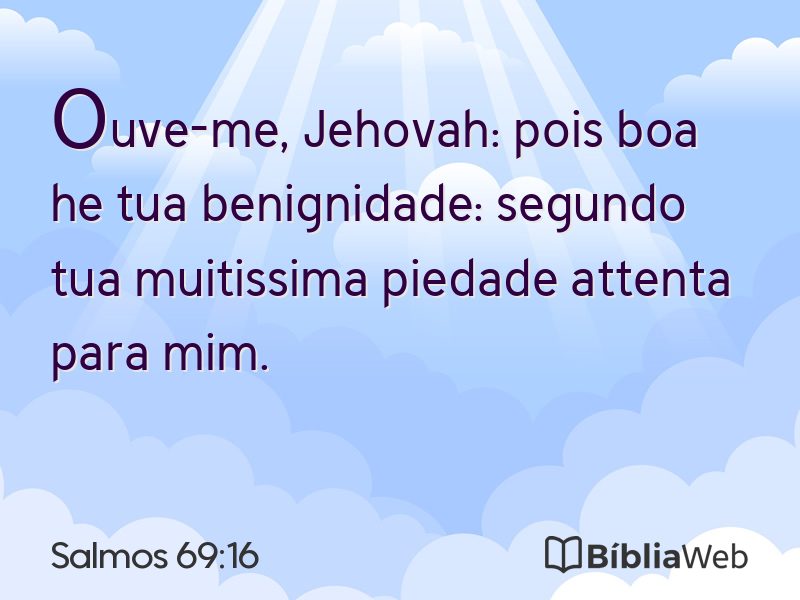 Salmos 69:16 em imagem para compartilhar