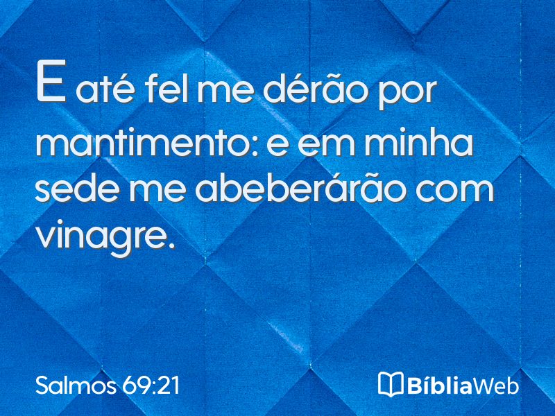 Salmos 69:21 em imagem para compartilhar