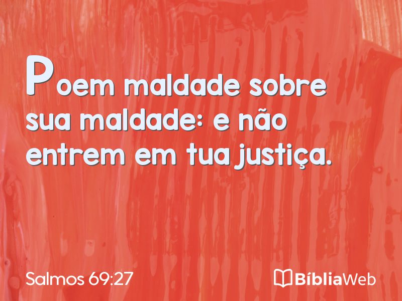 Salmos 69:27 em imagem para compartilhar