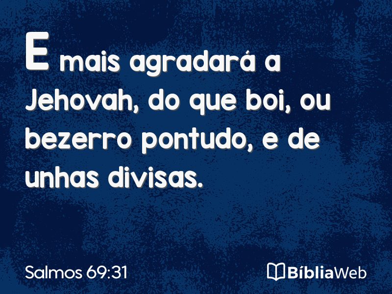 Salmos 69:31 em imagem para compartilhar