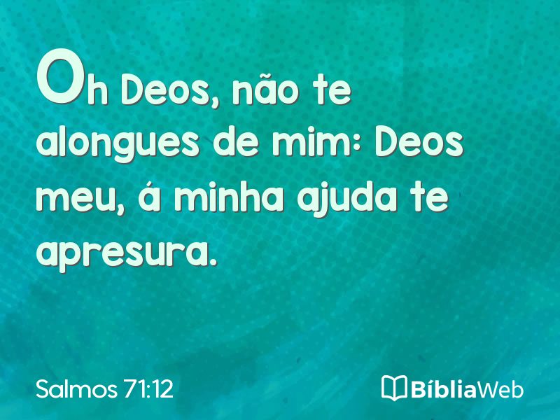 Salmos 71:12 em imagem para compartilhar