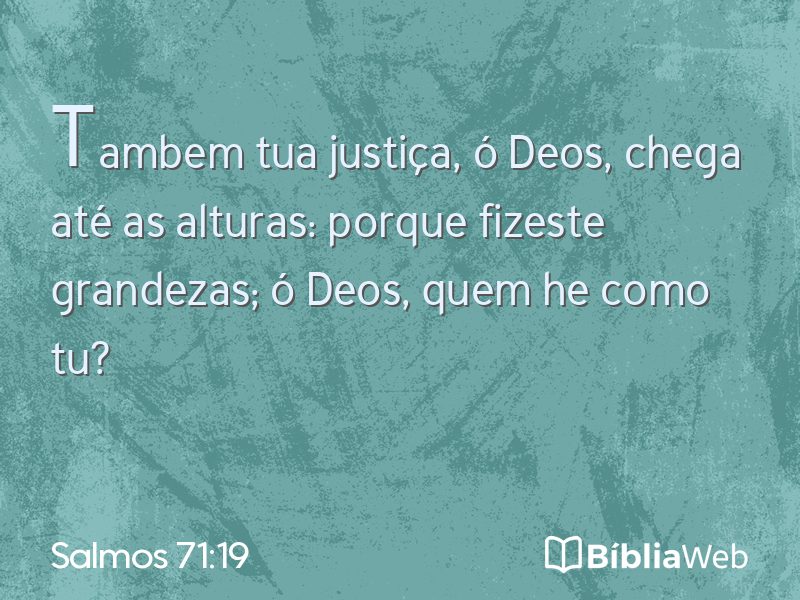 Salmos 71:19 em imagem para compartilhar
