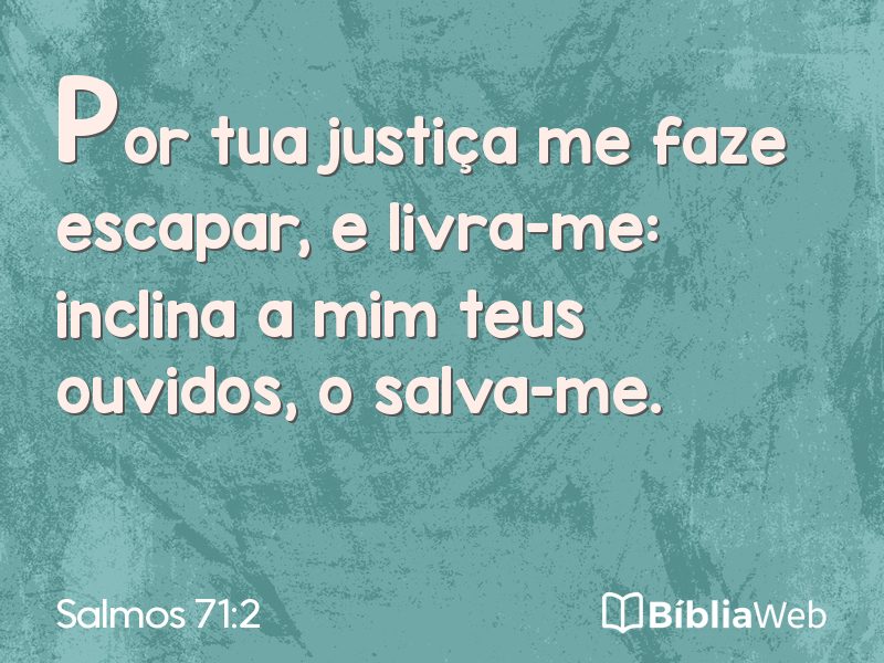 Salmos 71:2 em imagem para compartilhar