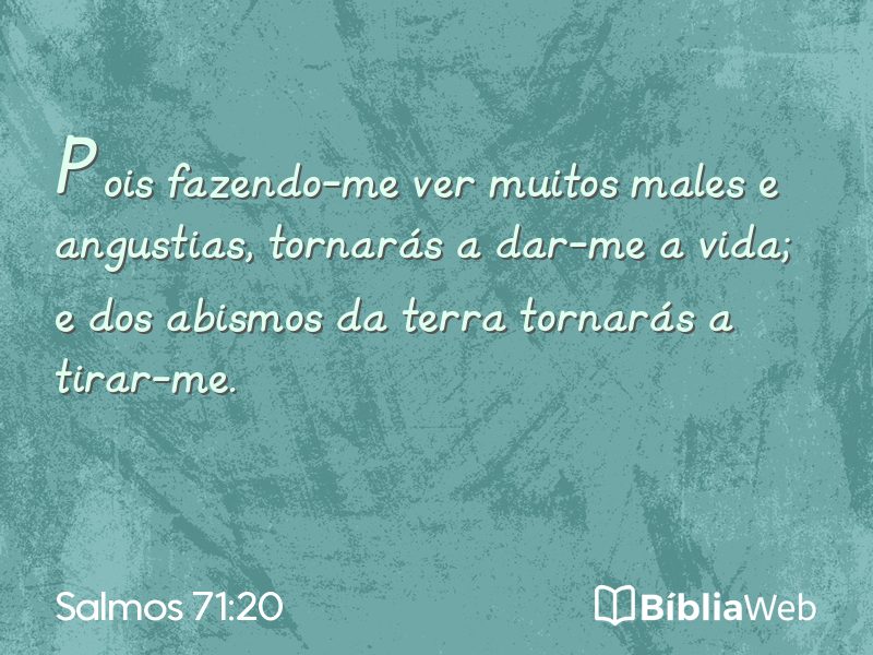 Salmos 71:20 em imagem para compartilhar