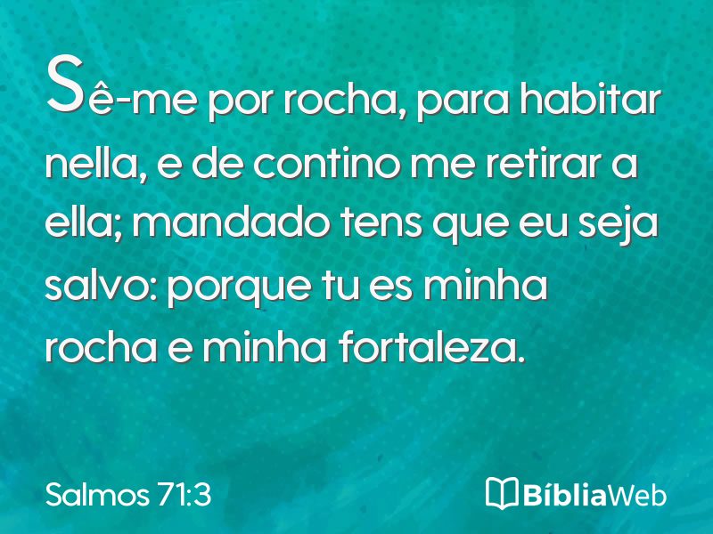 Salmos 71:3 em imagem para compartilhar