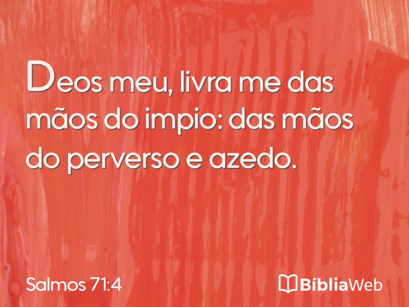 Salmos 71:4 em imagem para compartilhar
