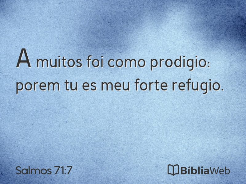 Salmos 71:7 em imagem para compartilhar