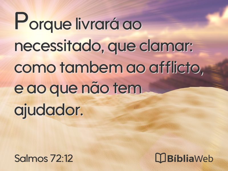 Salmos 72:12 em imagem para compartilhar