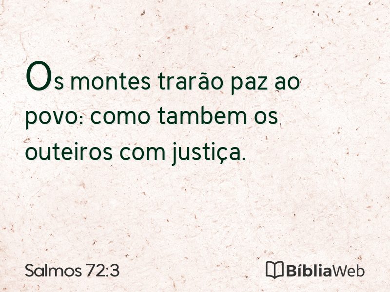 Salmos 72:3 em imagem para compartilhar