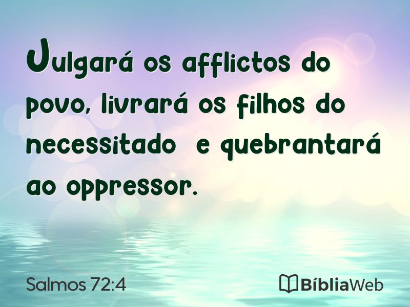 Salmos 72:4 em imagem para compartilhar