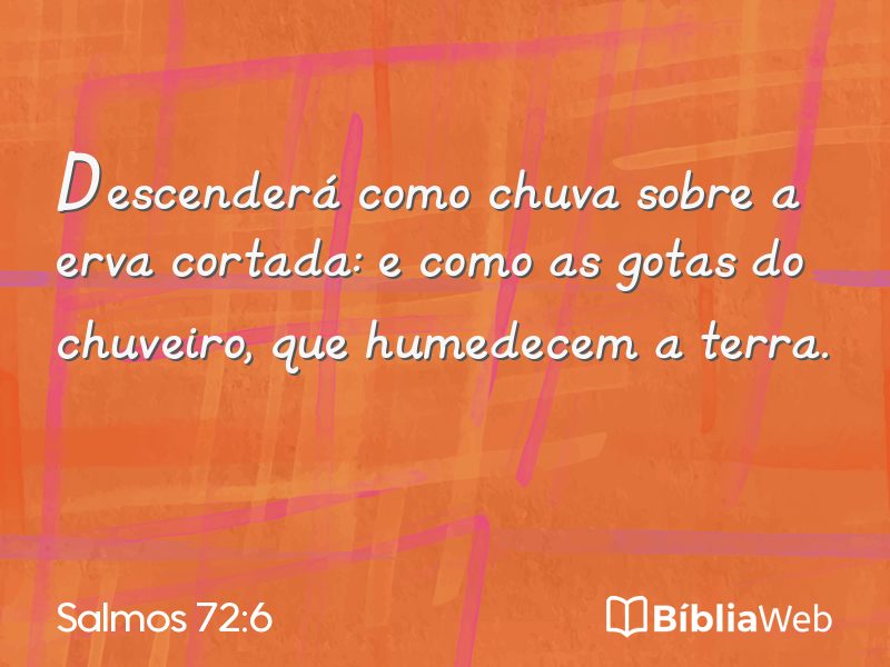 Salmos 72:6 em imagem para compartilhar