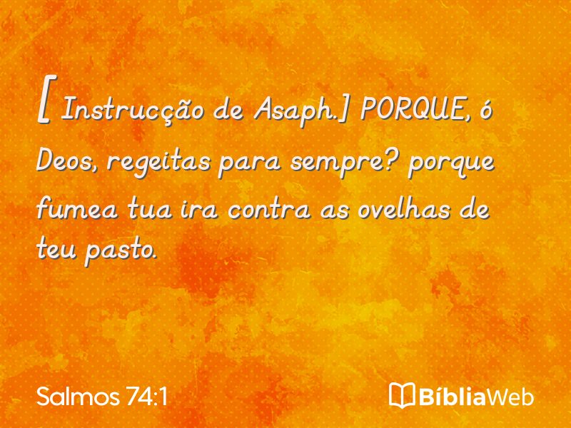 Salmos 74:1 em imagem para compartilhar