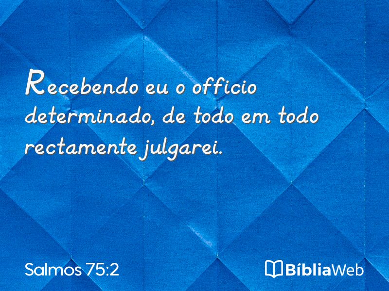 Salmos 75:2 em imagem para compartilhar