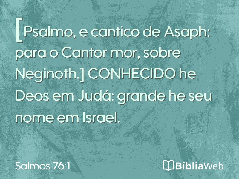 Salmos 76:1 em imagem para compartilhar