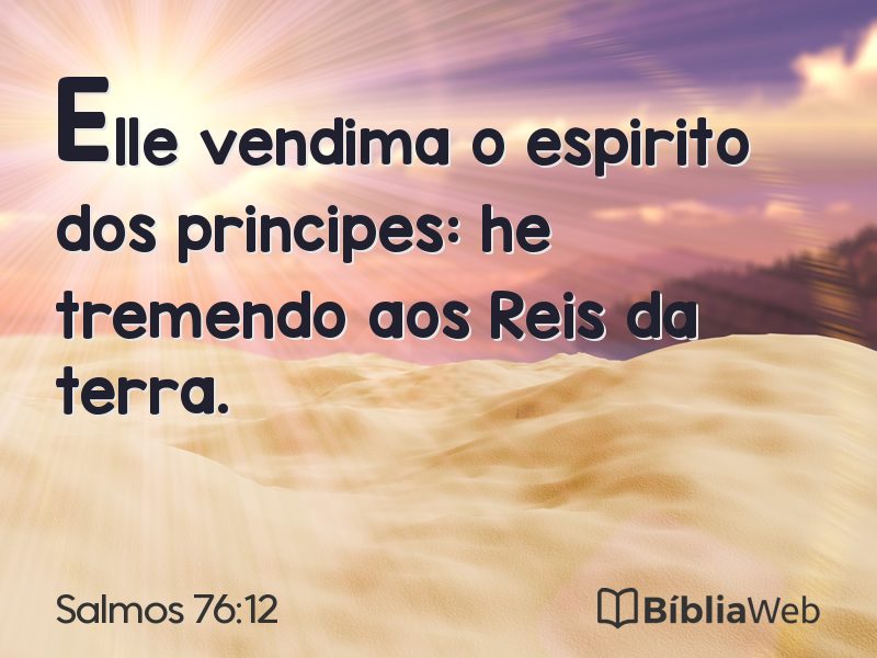Salmos 76:12 em imagem para compartilhar