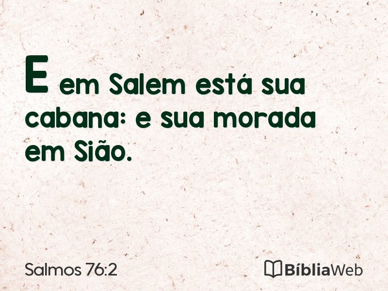 Salmos 76:2 em imagem para compartilhar