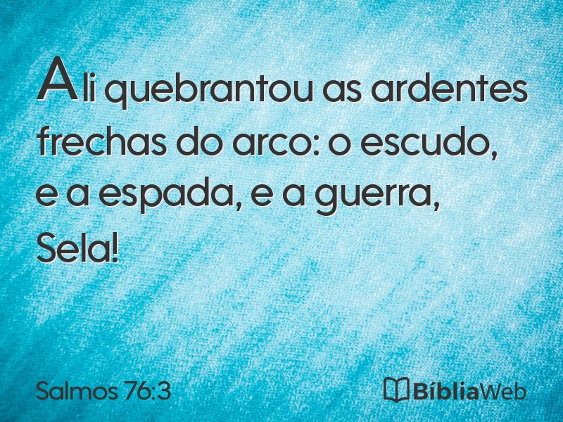 Salmos 76:3 em imagem para compartilhar