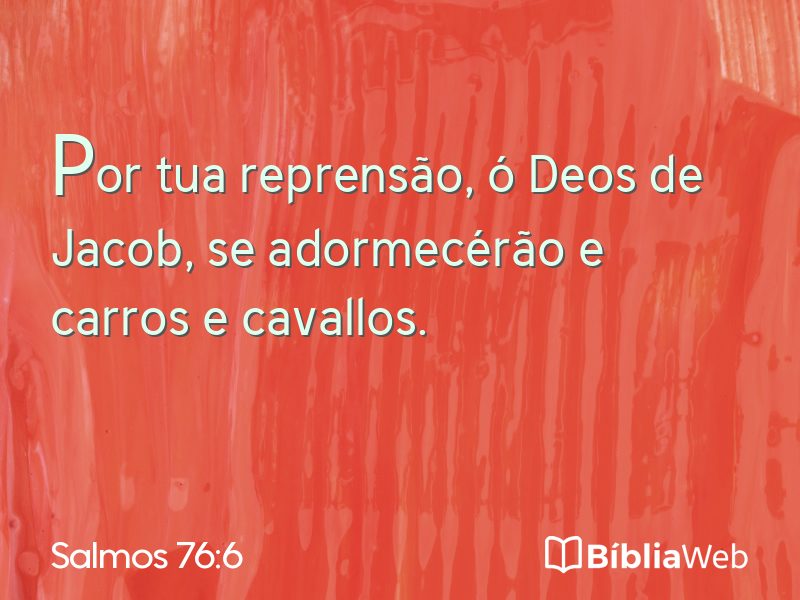 Salmos 76:6 em imagem para compartilhar